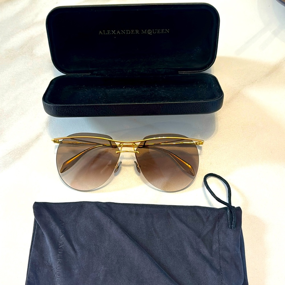 Alexander McQueen one of a kind sunglasses- think Devil Wears Prada